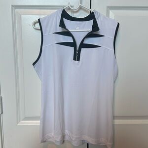 TAIL Athletic White Sleeveless Top